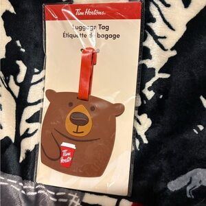 Tim Hortons Brown Bear Luggage Tag
